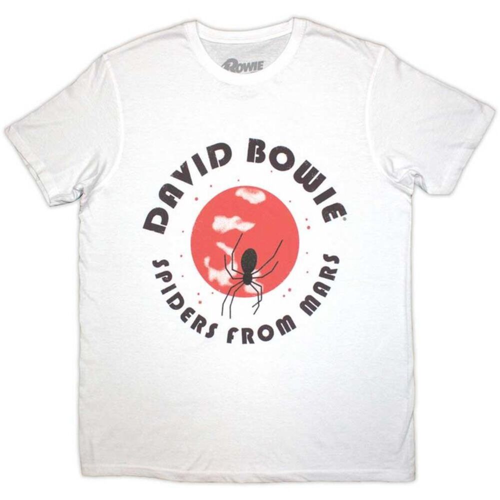 David Bowie Unisex Adult Spiders From Mars T-Shirt / White